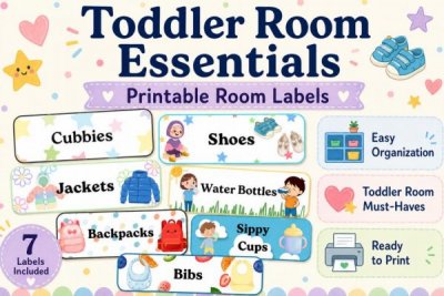 Toddler Room Labels