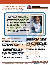10 Actions to Create a Culture of Safety. Mixed Ages. Safety.
