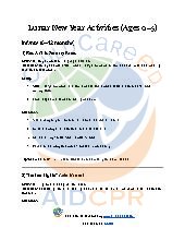 Lunar New Year Activities (Ages 0&ndash;5)