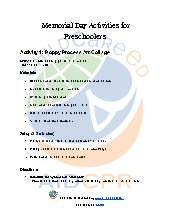  Memorial Day Activities for Preschoolers