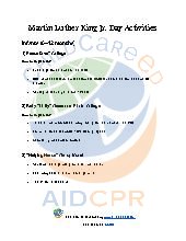 Martin Luther King Jr. Day Activities
