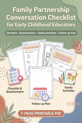 Family Partnership Conversation Checklist for Early Childhood Educators