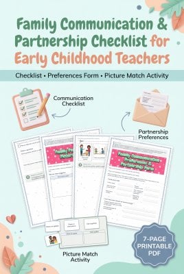 Family Communication & Partnership Checklist for Early Childhood Teachers