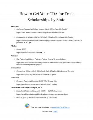 How to Get Your CDA for Free