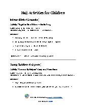 Hajj Activities for Children