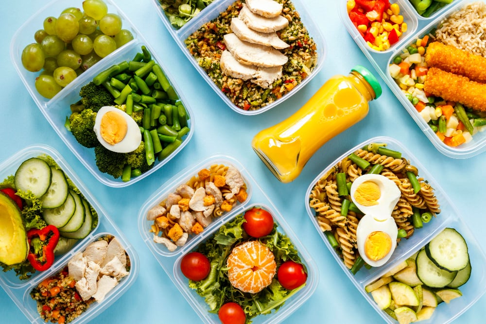 Colorful Meal Prep Containers