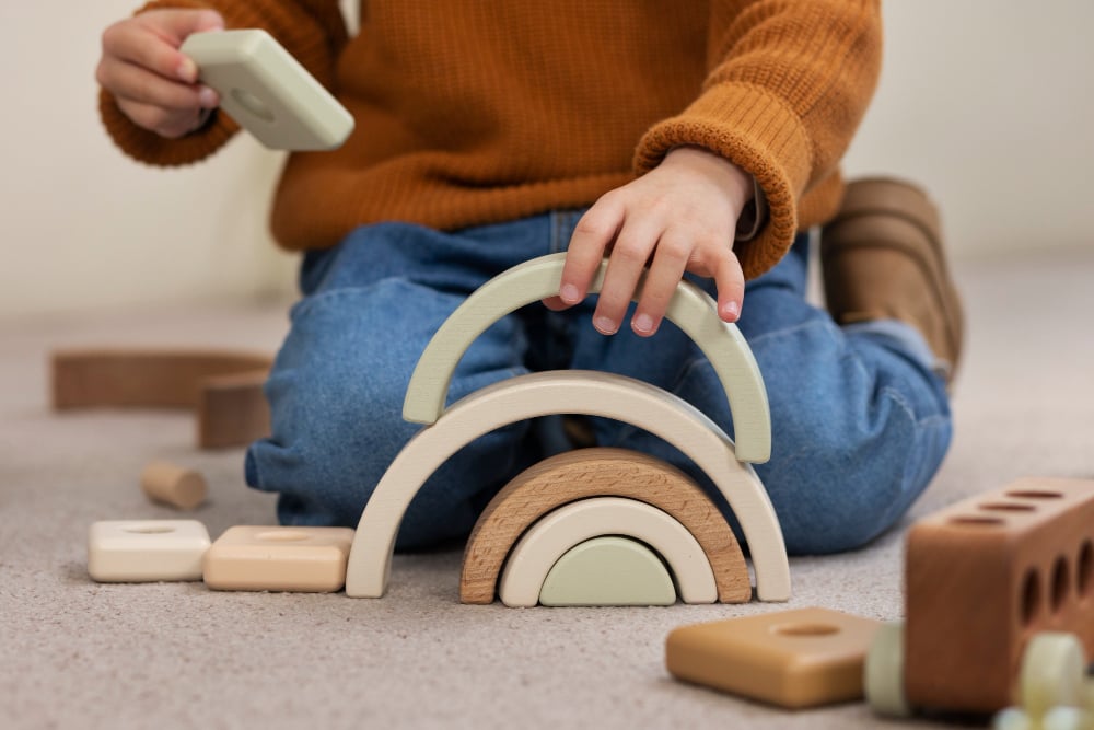 Creative Playtime With Wooden Blocks