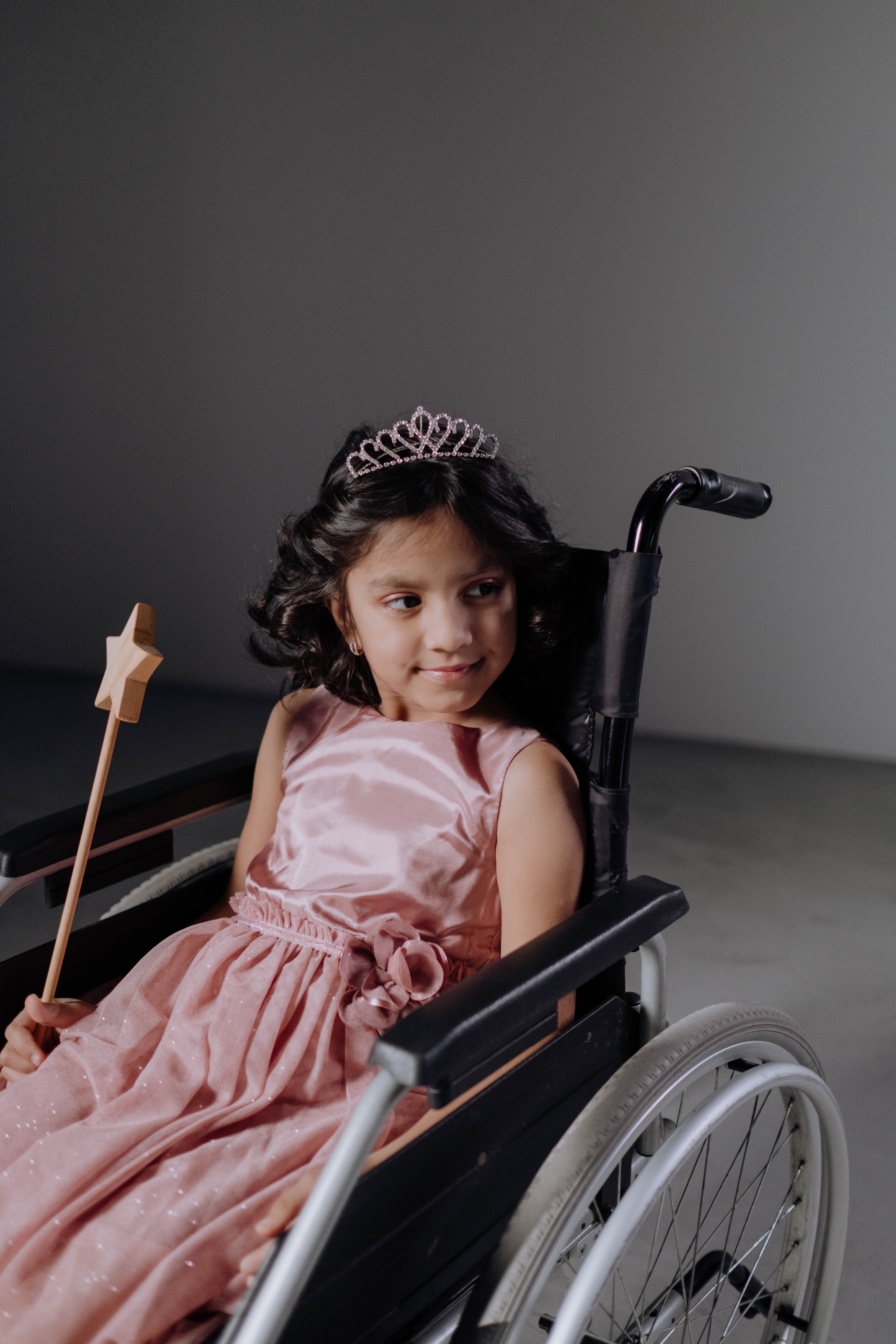 A Young Princess in a Wheelchair