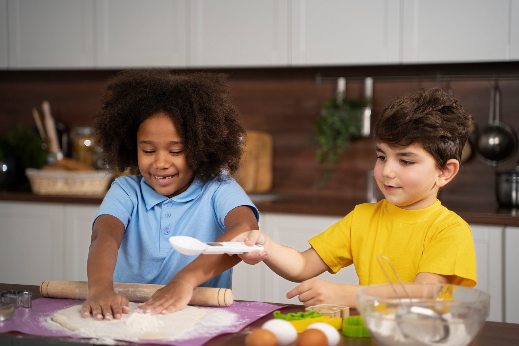 Children Enjoying Baking Together
